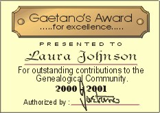 Gaetano's Award